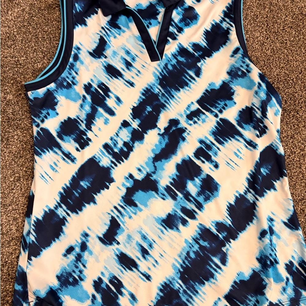 Grand Slam Navy and Cream Tank Top